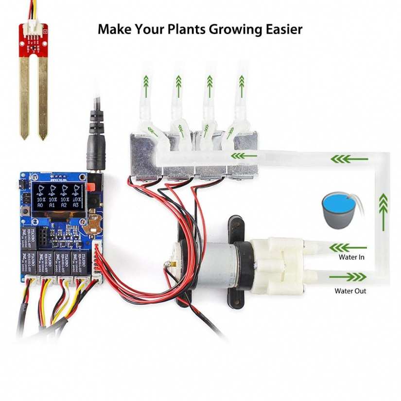 Elecrow Smart Plant Watering System Using Arduino Uno Review and Tutorial